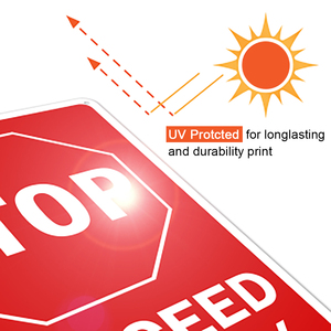 Phổ biến đường nhôm an toàn giao thông dấu hiệu cho bán không chống trượt 12 inch 18 inch phản chiếu dừng tiến hành dấu hiệu chậm - Product Image 4