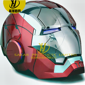 หน้ากากคอสเพลย์ไอรอนแมน Mk5 11 แบบเปิด-ปิดอัตโนมัติด้วยระบบเสียง สำหรับผู้ใหญ่  หมวกสวมเล่นบทบาทสมมติจากภาพยนตร์ซูเปอร์ฮีโร่ พร้อมเซ็นเซอร์สัมผัส - Product Image 2