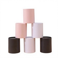 Boîte de présentation cylindrique en carton personnalisée pour bouquet de mariage, fleurs, bougies, parfums, huiles essentielles