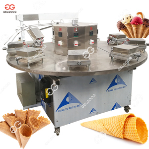 GELGOOG Automatic <b>Ice</b> <b>Cream</b> Cone Production <b>Machine</b> Round Industrial Waffle Cone Maker for Dairy Factory - Product Image 3