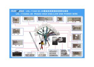 Android 2 Dinカーラジオマルチメディアプレーヤーユニバーサルアクセサリーワイヤーアダプターコネクタープラグケーブル02-09 PRADO HIGHEND/LOW用 - Product Image 2