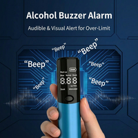 Testeur d'alcoolémie professionnel avec capteur semi-conducteur, batterie au lithium, modèle S3-Blue pour voiture et usage personnel