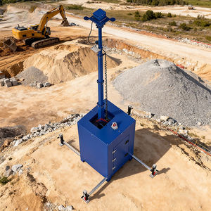 Torre de Vigilancia Móvil Adecuada con Mástil Manual de 6 m para Obras de Construcción, Estacionamientos y Eventos - Product Image 5