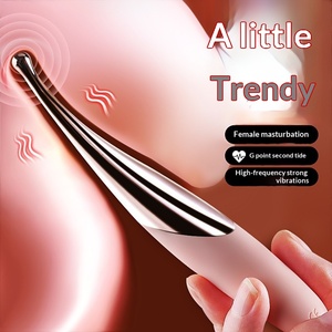 Vibrateur AV chauffant pour femmes - Embout incurvé ergonomique avec plusieurs modes <span class=keywords><strong>de</strong></span> vibration, étanche, jouets sexuels - Product Image 1