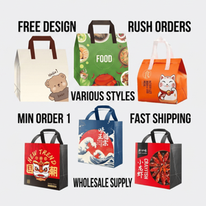 Borsa Tote in TNT Resistente con Stampa Alimentare per Frutti <span class=keywords><strong>di</strong></span> Mare, Eco-Friendly, per <span class=keywords><strong>Asporto</strong></span> e Supermercato, con Logo Personalizzato OEM, Sconto Quantità, Disponibile in Fabbrica Cinese - Product Image 2