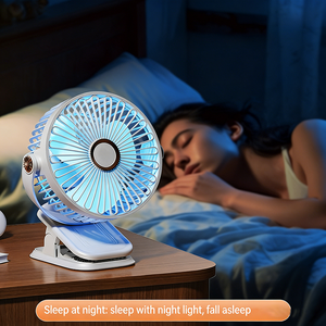 <span class=keywords><strong>Ventilateur</strong></span> portable 3-en-1 à clipser, rechargeable par USB, <span class=keywords><strong>ventilateur</strong></span> de bureau suspendu avec lumière LED pour la maison, la voiture, le dortoir, le camping en plein air, le camping-car - Product Image 2