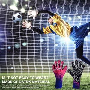 Ademende Slijtvaste Voetbal Goalie Latex Handschoenen Professionele Volwassen Kinderen Voetbal Keepershandschoenen