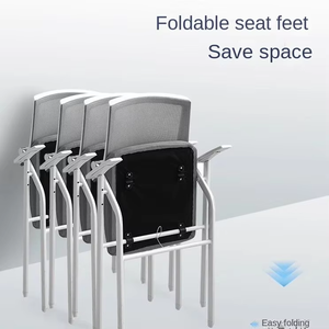 <span class=keywords><strong>Silla</strong></span> de entrenamiento plegable con tablero de mesa <span class=keywords><strong>Silla</strong></span> de reunión con <span class=keywords><strong>silla</strong></span> de <span class=keywords><strong>escritorio</strong></span> - Product Image 4