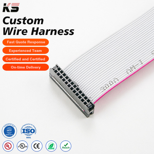 Connecteur de faisceau de câbles à ruban plat 14 broches IDC/DIP, conforme RoHS REACH pour l'électronique et les instruments - Vente en gros usine - Product Image 1