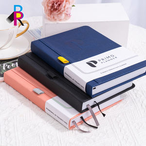 Индивидуальный логотип для студентов A5 A6 водонепроницаемый планировщик в твердом переплете PU книжные журналы с ручкой - Product Image 4