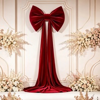 Nouvelle Décoration de Vitrine de Centre Commercial pour le Nouvel An et Noël, Nœud en Acier Inoxydable Extra-Large pour Cadeau de Mariage et Décoration de Suite Nuptiale, Utilisation Intérieure