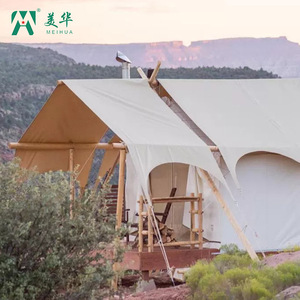 Meihua Extended Camping <b>Tent</b> 6-8 Person Oxford Fabric Four-season <b>Large</b> Space Outdoor Shelter With Wooden Deck - Product Image 3
