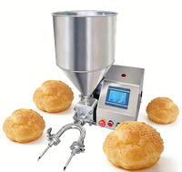 Machine de remplissage automatique électrique pour crème, pâte liquide, chocolat, pain, gâteaux et choux commerciaux