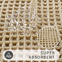 Tapis de bain moderne super absorbant, antidérapant et long, avec glands, gaufrés, pour la maison ou l'hôtel, salle de bain, baignoire au sol