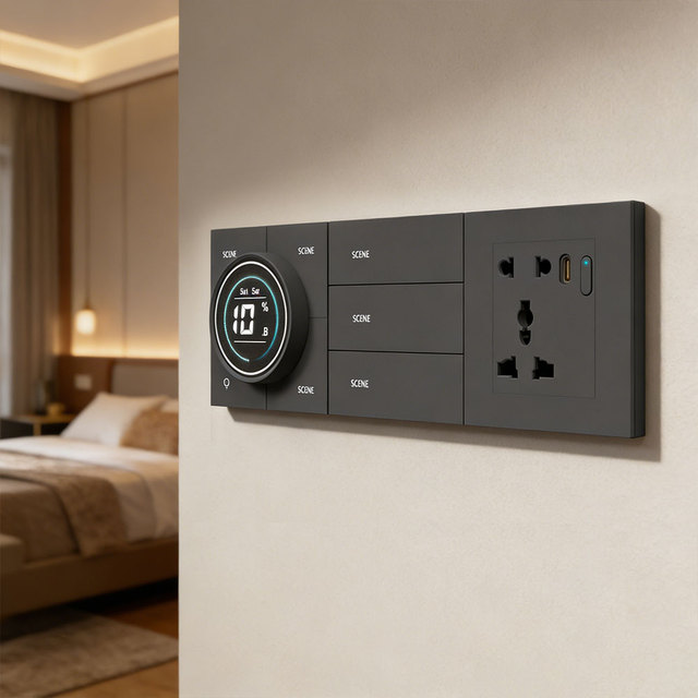 Smart Hotel Switch India WiFi Zigbee Works With Tuya Alexa for Centralized Room Control Energy Saving and Scene Mode 100-380V