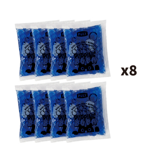 Taiwan <b>Bubble</b> Tea Supplier Blueberry Popping <b>Boba</b> 50gx8PK Ready To Eat Bursting Juice <b>Boba</b> Pearls - Product Image 2