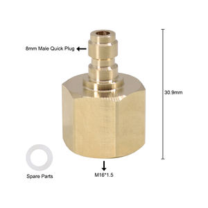 Rosca hembra o macho <span class=keywords><strong>M16</strong></span> Latón o acero <span class=keywords><strong>Paintball</strong></span> PCP Manguera <span class=keywords><strong>de</strong></span> carga Enchufe <span class=keywords><strong>de</strong></span> acoplamiento rápido extendido con boquilla <span class=keywords><strong>de</strong></span> pezón <span class=keywords><strong>de</strong></span> 8mm - Product Image 4