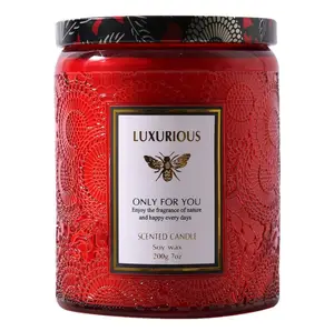 Sylwan Oem Vintage Stijl Unieke Groothandel Jar Luxe Box Rookloze Handgemaakte Soja Wax Geur Kaars Luxe Aromatherapie Kaarsen