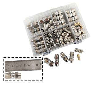 Conector Neumático, Accesorio para Manguera <span class=keywords><strong>de</strong></span> PU, Junta Reductora Directa, Recubrimiento <span class=keywords><strong>de</strong></span> Cobre y Níquel, <span class=keywords><strong>Conexión</strong></span> <span class=keywords><strong>Rápida</strong></span> <span class=keywords><strong>de</strong></span> Rosca, Accesorio <span class=keywords><strong>de</strong></span> Aire <span class=keywords><strong>de</strong></span> 4, 6, 8, 10, 12 mm - Product Image 4