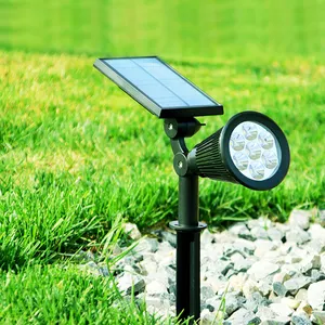 Holofote solar ip65 para o natal, lâmpada para piscina, para área externa, luminosa, led, holofote solar