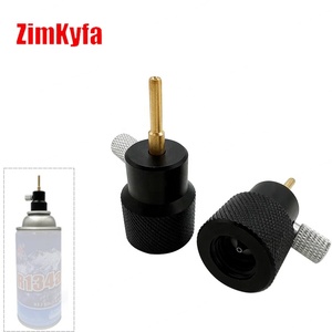 Adaptador de aguja de recarga para latas de refrigerante R134a ZimaKyfa AF02-PA_M14 OEM personalizable, soporte negro, 1 año de garantía - Product Image 2