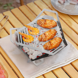 Parrilla de barbacoa de acero inoxidable, parrilla de barbacoa para exteriores, parrilla de barbacoa plegable, estufa portátil para exteriores, calentador - Product Image 2