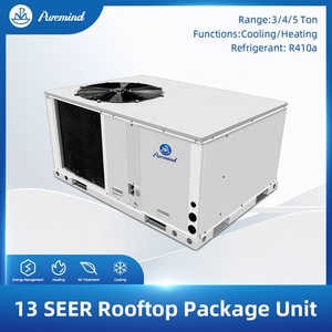 Puremind HVAC ระบบ13 Seer บรรจุยูนิตบนดาดฟ้ากลางแจ้งเครื่องปรับอากาศ36000Btu 48000Btu 60000Btu แพ็คเกจบนดาดฟ้า - Product Image 4