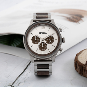 OEM acero inoxidable y madera Etiqueta Privada multifuncional <span class=keywords><strong>Bobo</strong></span>-relojes <span class=keywords><strong>de</strong></span> pulsera hombres reloj <span class=keywords><strong>de</strong></span> seis manecillas <span class=keywords><strong>de</strong></span> fábrica - Product Image 1