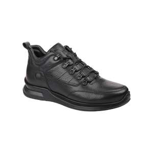 Bottes courtes en cuir véritable pour hommes 4509, doublure chaude, semelle en caoutchouc EVA antidérapante, décontractées, pour l'automne et l'été, à lacets, vente en gros - Product Image 2