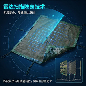 Multi Spectrum Camouflage Netting Nylon Polyester Jungle Use Anti Radar Outdoor Training - Product Image 3
