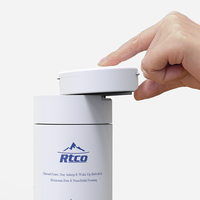 RTCO Nouvelle conception de flacon à pilules portable de qualité alimentaire, flacon rond en plastique amovible pour capsules, emballage