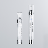 Flacon de sérum transparent personnalisé KSUN 5ml 10ml, emballage de crème pour les yeux, conteneur de luxe en PS transparent, seringue sans air pour cosmétiques