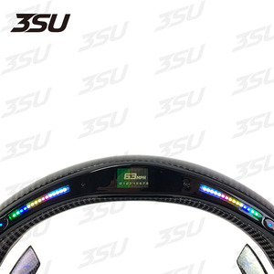 Cho Audi A3 RS3 A4 rs4 A5 RS5 A6 A7 thể thao sợi carbon chỉ đạo bánh xe thay đổi mái chèo LED hiển thị nâng cấp Phụ tùng xe hơi nội thất - Product Image 6