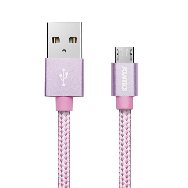 Customize logo Pvc Micro Usb Charging Data Cable 1m 2m pink Usb Micro to Usb2.0 Type a Charger Cable for Phone