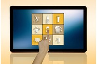 Écran tactile capacitif TFT 19 pouces 16:9 avec boîtier métallique, 1920x1080, 1000 cd/m², IP65, garantie 3 ans, installation encastrée