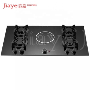 Prix usine Cuisinière en verre trempé intégrée <span class=keywords><strong>pour</strong></span> la cuisine domestique Cuisinière à gaz et en céramique avec <span class=keywords><strong>plaque</strong></span> chauffante électrique <span class=keywords><strong>Plaque</strong></span> à gaz avec FFD - Product Image 2