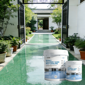 Vernice Epossidica <span class=keywords><strong>Bicomponente</strong></span> Personalizzata a Base d'Acqua, Rivestimento Liquido Multicolore per Ristrutturazione di Cemento Interno ed Esterno - Product Image 1