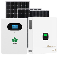 Système solaire domestique pour l'éclairage, la recharge de téléphones, la télévision, le ventilateur, système d'énergie solaire hors réseau, prêt à l'emploi.