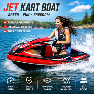 JINCHUANG Shark DH-02 50 km/h Kart Board Surfing Haute Performance <span class=keywords><strong>Jet</strong></span> d'Eau Commercial Ternaire Lithium Karting Électrique Bateau - Product Image 1