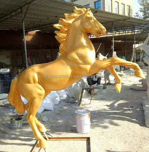 Tây vàng vườn cuộc sống Kích thước nhựa sợi thủy tinh ngựa tượng động vật điêu khắc để bán NTRS-CS876A - Product Image 4