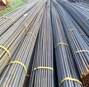 Barre d'armature en acier déformé haute résistance HRB400, longueur 6m, tolérance 1%, pour construction ASTM/GB, coupe, pliage, pont - Product Image 1