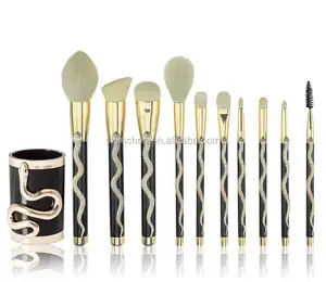 Wholesale price 10pcs Professional Tool Cosmetics Makeup Brush Easy to Use