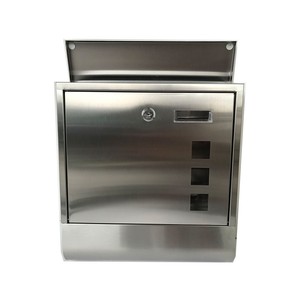 Modern Stainless Steel Mailbox Outdoor Wall Mounted Post Drop Box