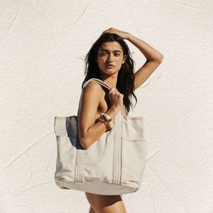Sac en toile personnalisé avec impression OEM, sac de shopping réutilisable, sac fourre-tout en toile pour femmes, vente en gros d'usine - Product Image 1