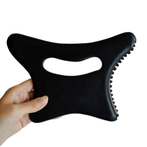 Herramienta Gua Sha de cuerpo completo y herramienta de masaje Facial para adelgazar el estómago Bian Stone Gua Sha mango Guasha raspado para drenaje linfático - Product Image 1