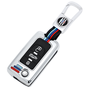 Étui de protection pour clé de voiture en alliage de zinc et gel de silice pour <span class=keywords><strong>Peugeot</strong></span> 307 Citroën 308 Versailles 207 C5X Sega Porte-clés Sac - Product Image 1