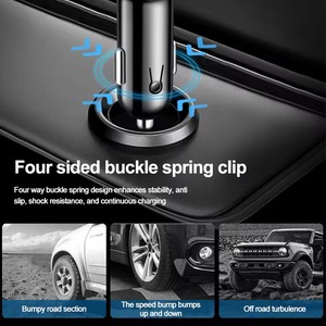 ที่ชาร์จในรถยนต์แบบเร็ว 66W พร้อมสายชาร์จเร็ว Type-C จอแสดงผลดิจิตอลสำหรับโทรศัพท์มือถือ 12V/24V ที่จุดบุหรี่ในรถยนต์ PD+QC3.0 - Product Image 3