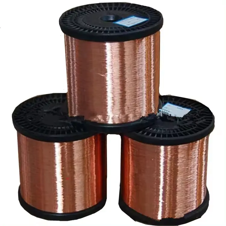 Silver-coated Annealed Round Copper Wire Brass copper Alloy High Purity 99.99% Red Copper Wire