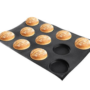 <span class=keywords><strong>Molde</strong></span> <span class=keywords><strong>de</strong></span> Silicona y Fibra <span class=keywords><strong>de</strong></span> Vidrio para Panecillos <span class=keywords><strong>de</strong></span> Hamburguesa, 600x400x18mm, 11 Cavidades, Perforado, para Panaderías - Product Image 4
