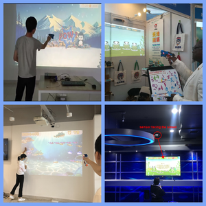 ปืนของเล่นยิงกระสุน เกมยิงปืนเสมือนจริงในห้องเล่นเกม ใช้งานได้กับปืนยิงกระสุนทุกชนิด <span class=keywords><strong>ผนัง</strong></span>ฉายภาพเสมือน<span class=keywords><strong>จ</strong></span>ริงแบบอินเทอร์แอคทีฟ - Product Image 5